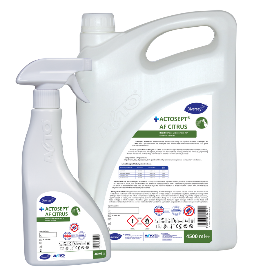 Alcohol-based rapid surface disinfectants