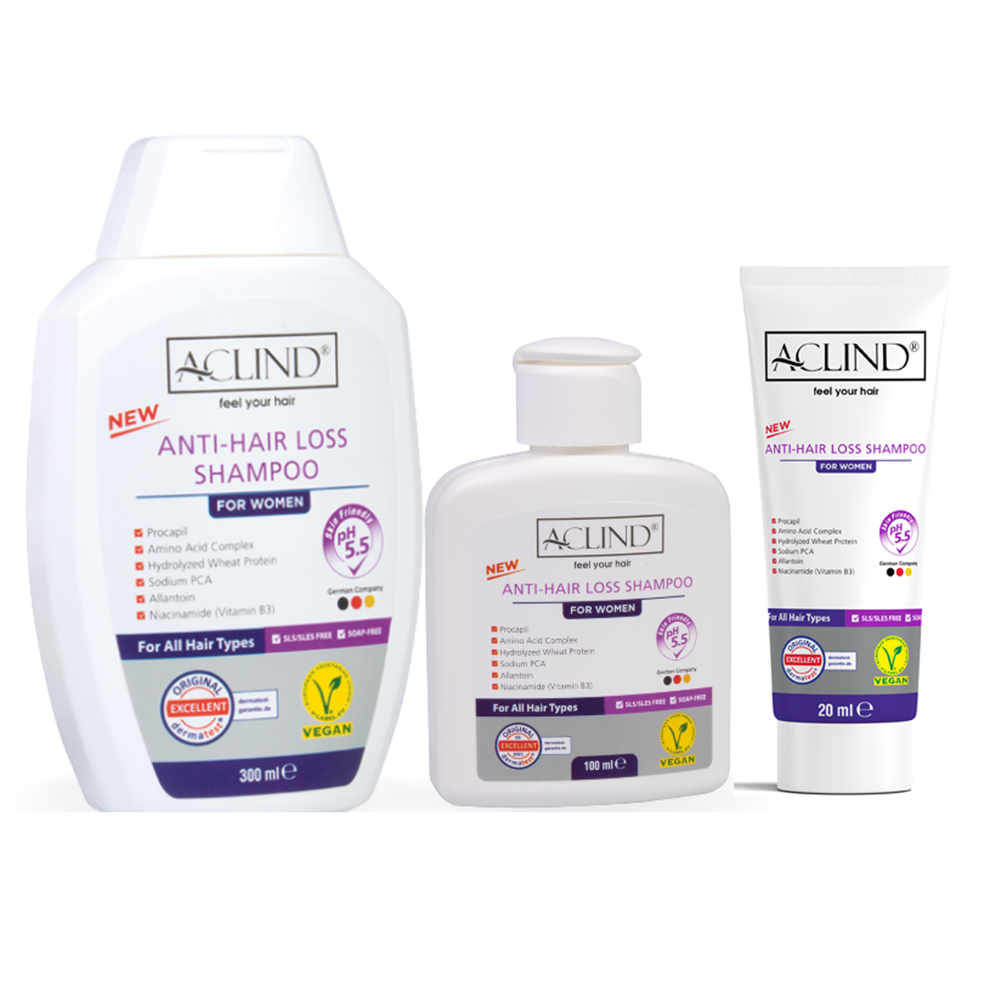 Aclind Anti-Hair Loss Shampoo FÜR FRAUEN