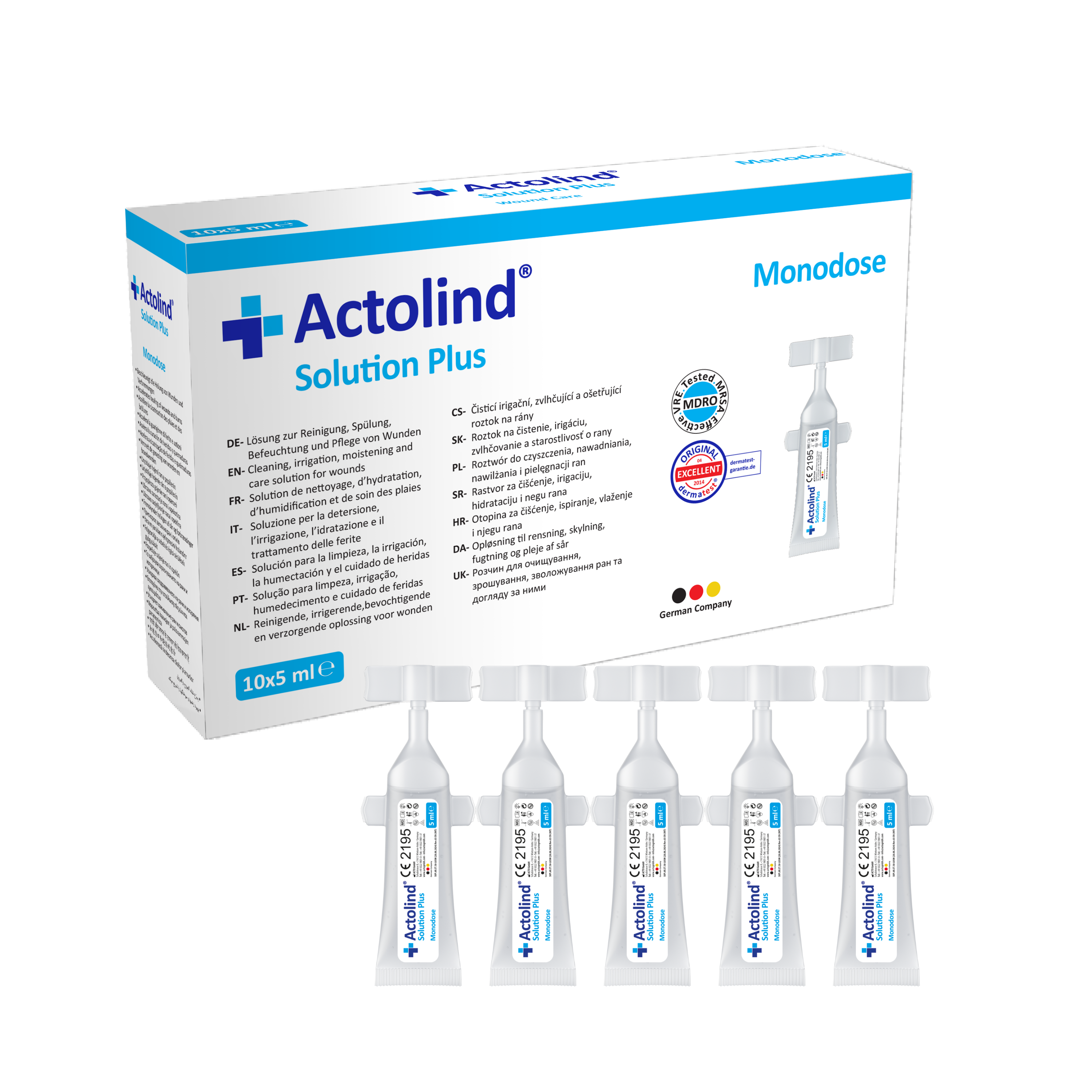 ACTOLIND SOLUTION PLUS Lösung zur Reinigung, Spülung, Befeuchtung und Pflege der Wunde