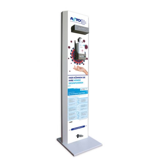 ACTO disinfection column with foot pedal [140 cm] + 1 liter Actoderm 